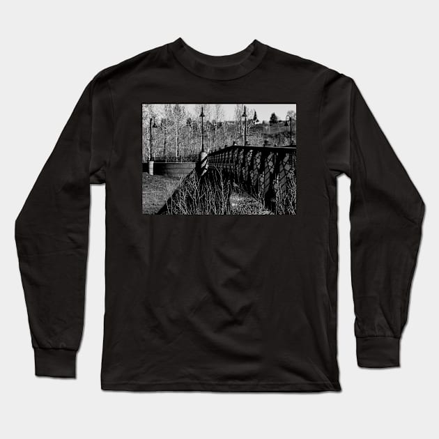 Bridge in Black and White Long Sleeve T-Shirt by CanadianWild418